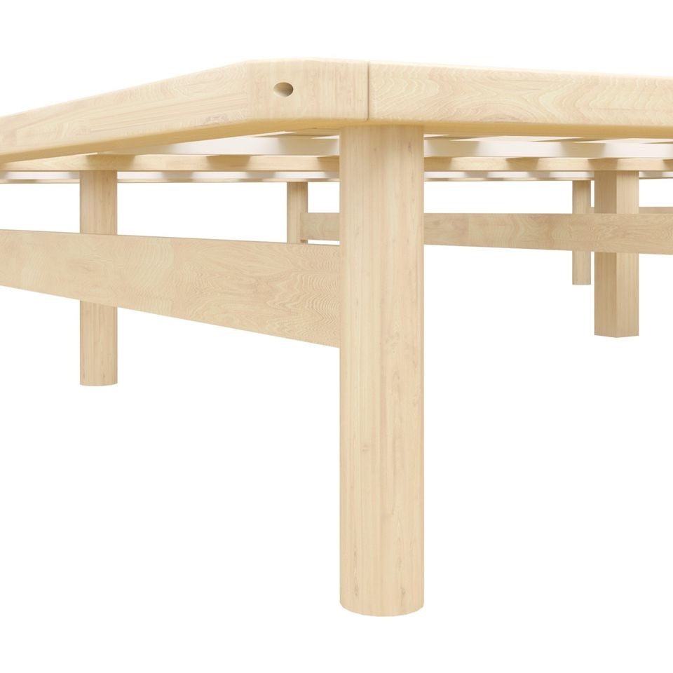 BF-W-A55-PFM-KS-WD Oikiture Bed Frame King Single Wooden Timber Adult Kids Mattress Base Platform