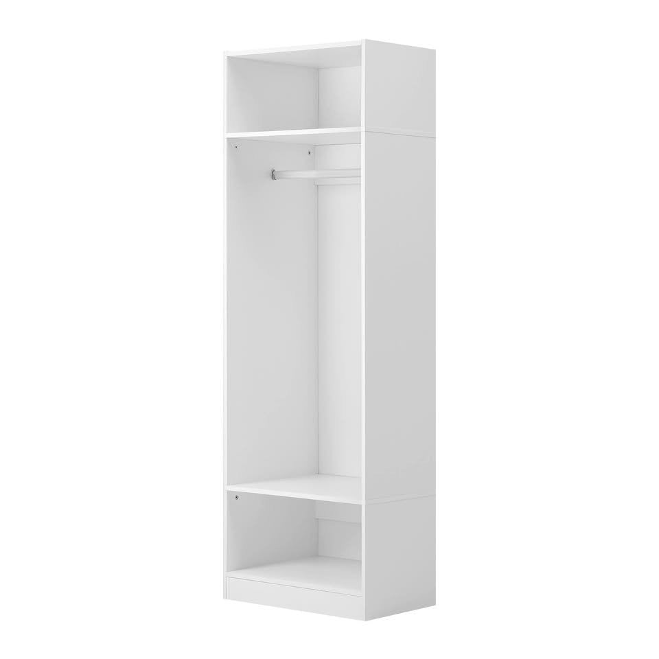 WA-MEXI-185G1-WH-AB Cassandra Open Wardrobe