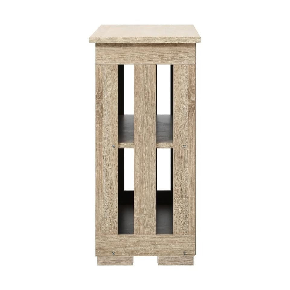SB-S-A32-WD Oikiture Sideboard with Sliding Doors Wooden