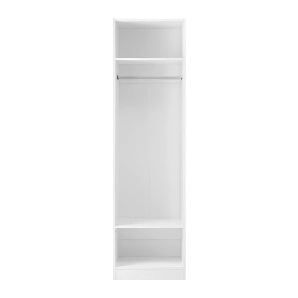 WA-MEXI-185G1-WH-AB Cassandra Open Wardrobe