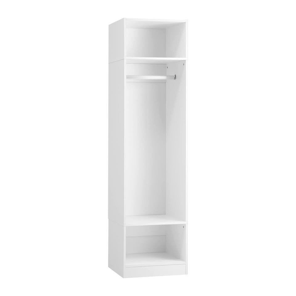 WA-MEXI-185G1-WH-AB Cassandra Open Wardrobe