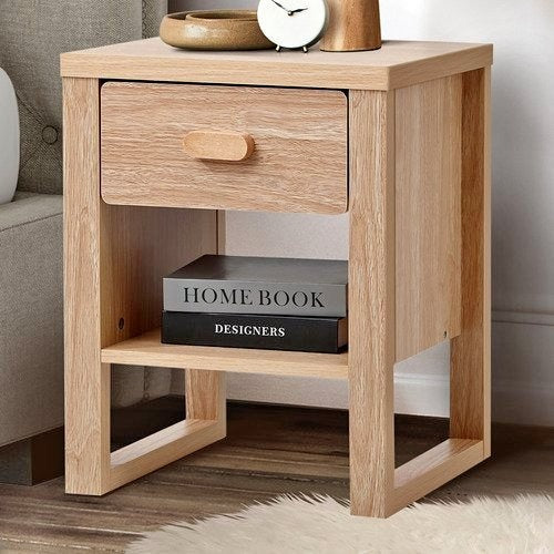 BT-CECI-1D-WD Living Fusion Selene Bedside Table