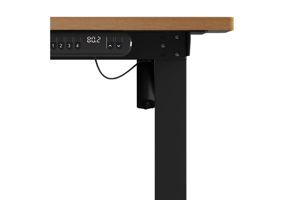 SD-LEG-120M-BK Oikiture 120cm Electric Standing Desk Adjustable Office Table Black