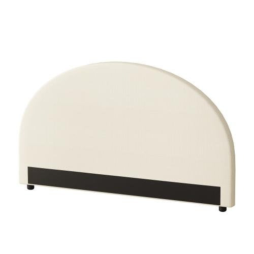 HB-MUNA-K-BG Oikiture Bed Head King Size Headboard Bedhead Fabric Beige