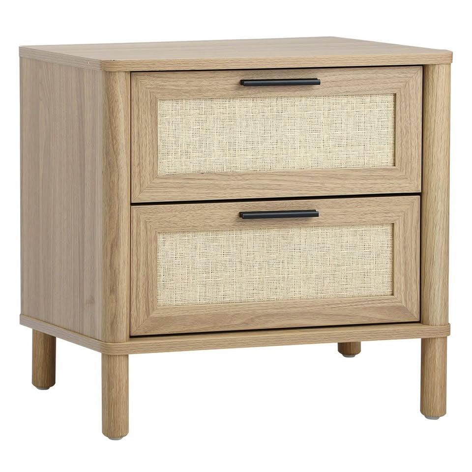 BT-YAMA-2D-WD Elida Rattan Bedside Table