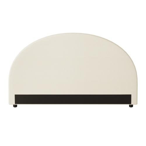 HB-MUNA-K-BG Oikiture Bed Head King Size Headboard Bedhead Fabric Beige