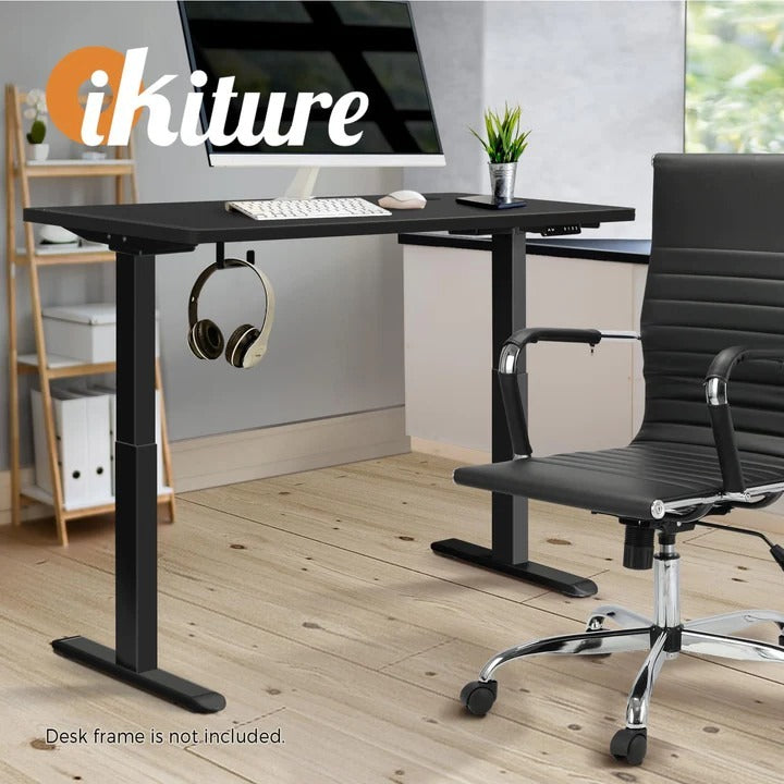 DB-12-BK Oikiture Standing Desk Board Adjustable Computer Table Sit Stand Desk Top Black