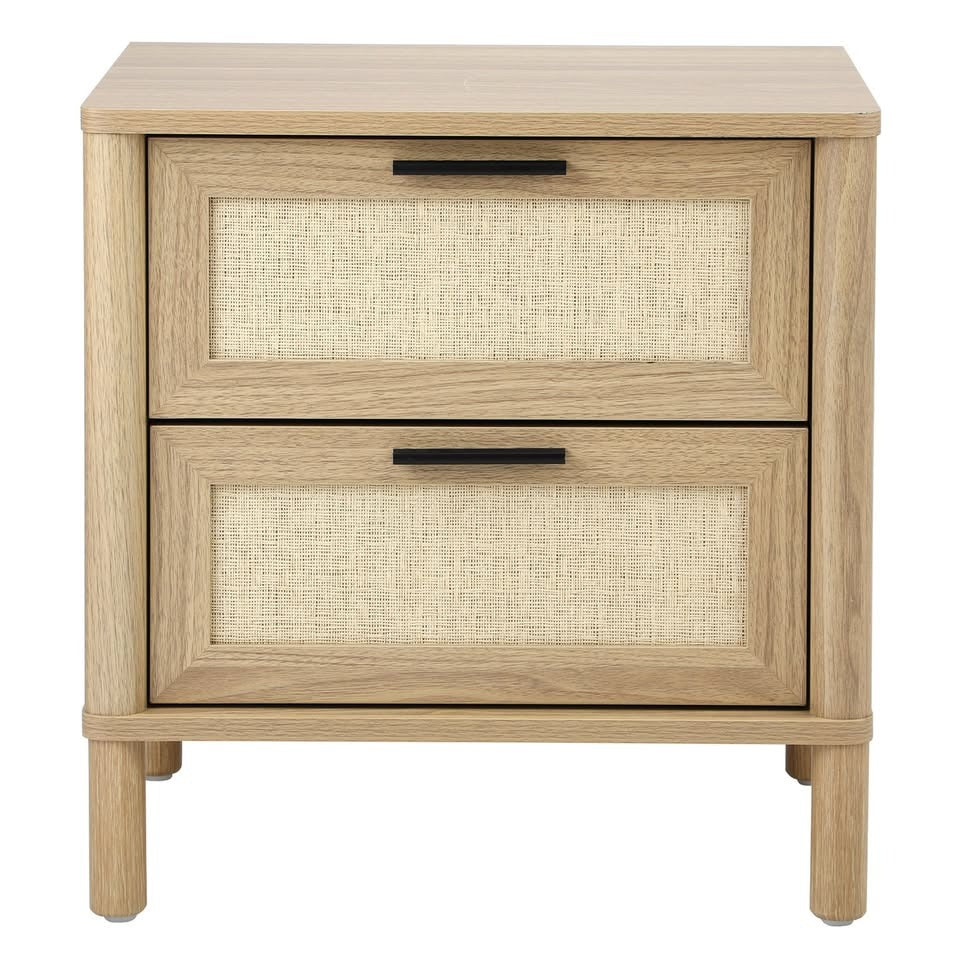 BT-YAMA-2D-WD Elida Rattan Bedside Table
