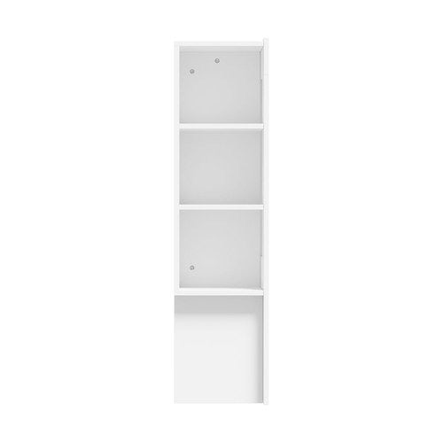 HB-JANE-D-WH-AB Oikiture Bed Head with Shelves Double Size White