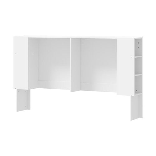 HB-JANE-K-WH-AB Oikiture Bed Head with Shelves King Size White