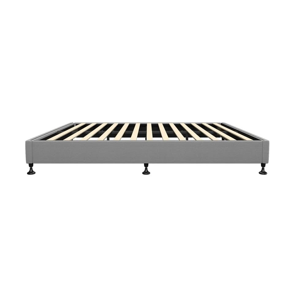 BF-B-ZICO-KS-GY-AB Oikiture Bed Frame King Single Bed Base Platform Grey
