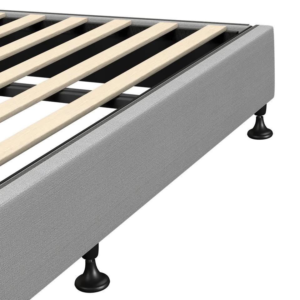 BF-B-ZICO-KS-GY-AB Oikiture Bed Frame King Single Bed Base Platform Grey