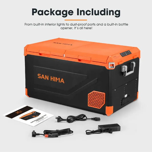 SH-FRIDGE-95L San Hima 95L Portable Camping Fridge Freezer Dual Zone Caravan Car Cooler 4WD