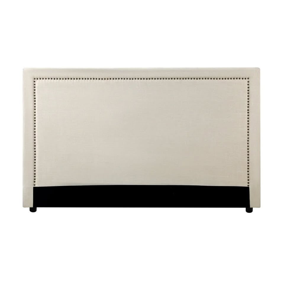 HB-ELLE-S-BG Oikiture Single Bed Headboard Bedhead Bedroom Furniture - Beige