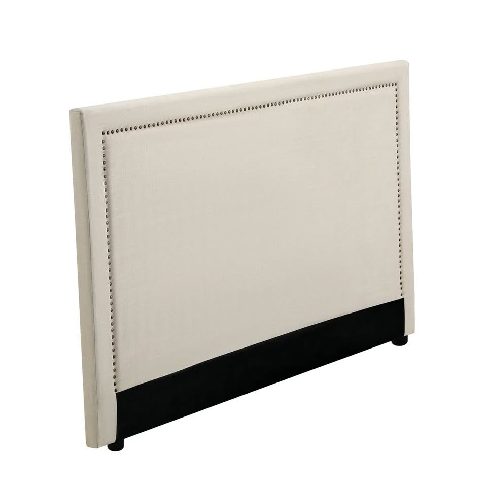 HB-ELLE-S-BG Oikiture Single Bed Headboard Bedhead Bedroom Furniture - Beige