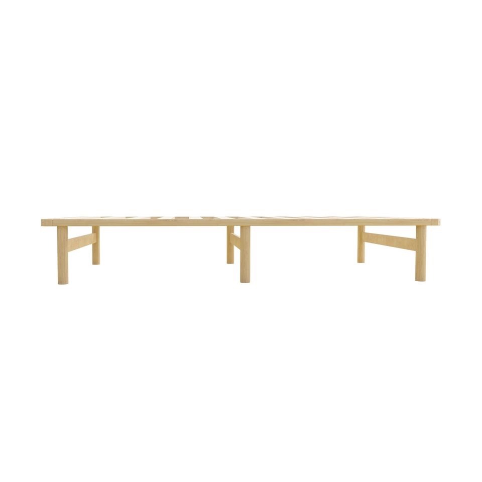 BF-W-A55-PFM-KS-WD Oikiture Bed Frame King Single Wooden Timber Adult Kids Mattress Base Platform