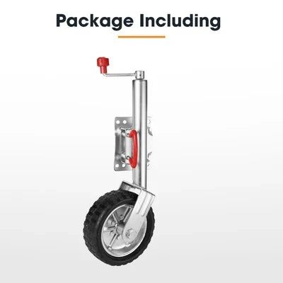 JOCKEY-10-WHEEL Jockey Wheel 10" Inch Swing Up Rubber Wheel 1000kg Caravan Boat Trailer