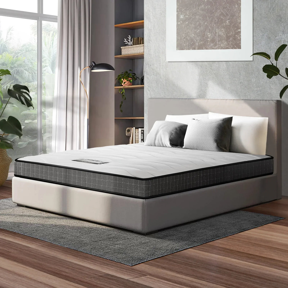 MAT-A14-TAMI-D Bedra Double Mattress Tight Top Bonnell Spring Bed Foam Medium Firm 13CM