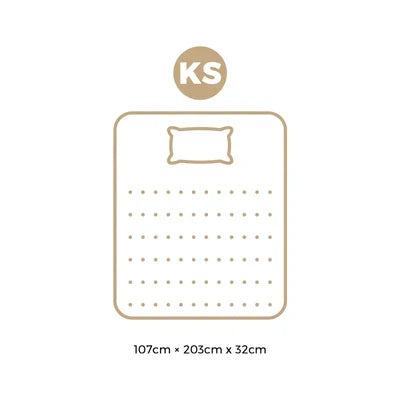 MAT-A27-OPAL-KS MAT-A27-OPAL-KS Bedra King Single Mattress Bamboo Pocket Spring Euro Top Medium Firm 32cm