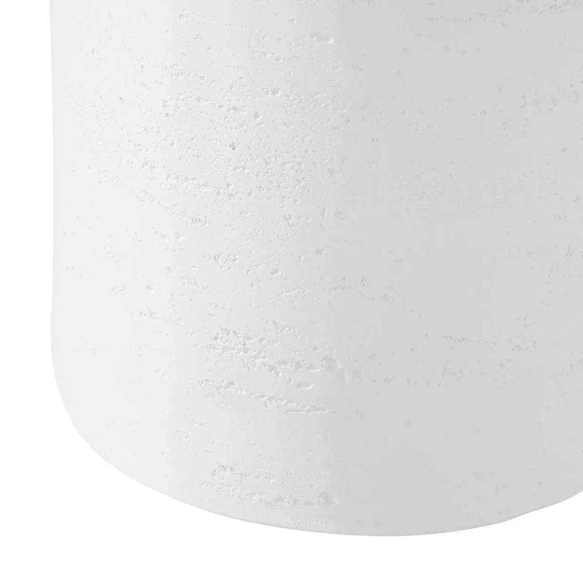 MF-OST-DRUM-WH Oikiture Side Table Coffee End Stool Bedside Stand Concrete Outdoor