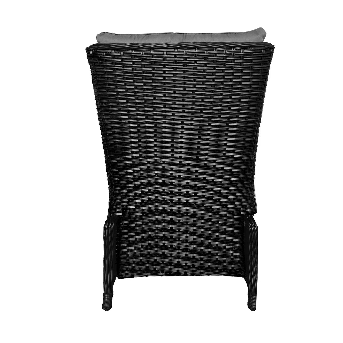 ODR-RW-FTR-BK Livsip Outdoor Recliner with Adjustable Footrest Black