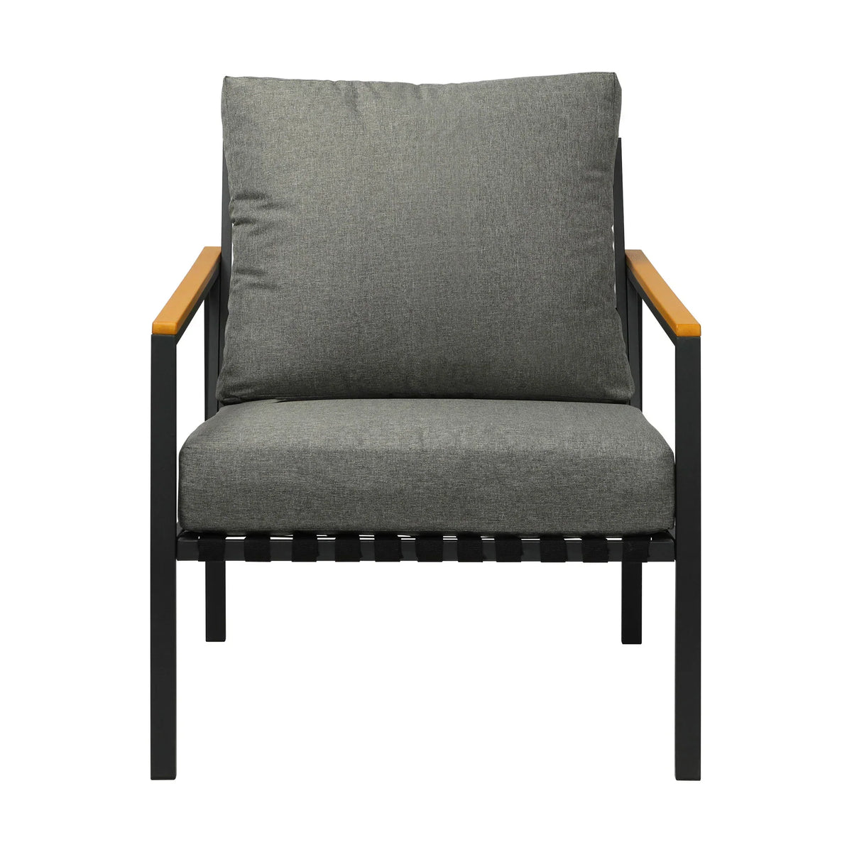 OPS-SOFA-CH-BK Outdoor Lounge Dining Chairs Patio Furniture Lounge Setting