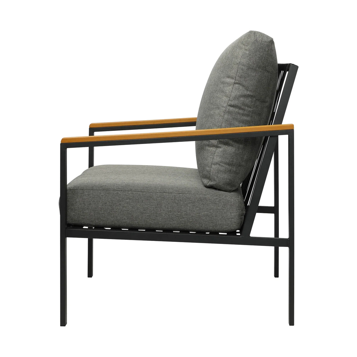OPS-SOFA-CH-BK Outdoor Lounge Dining Chairs Patio Furniture Lounge Setting