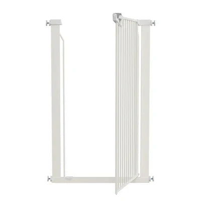 PET-GATE-A120-WH Alopet 120cm Retractable Safety Gate Pet Dog Cat Fence Guard Door White