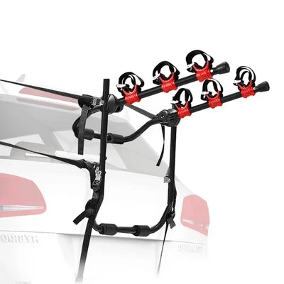 SGBR006A Fieryred 3 Bike Rack Bicycle Carrier Car Rear Universal Trunk Foldable