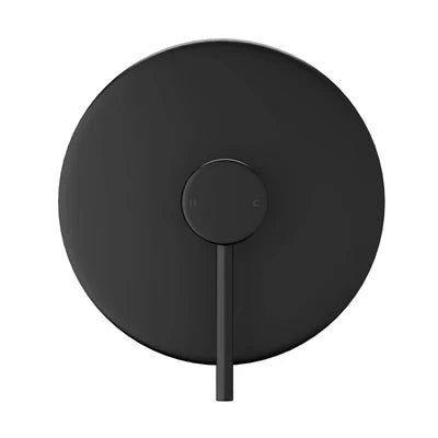 Scratched SH-SM-RM-160-BK Welba Shower Mixer Tap Bathroom Wall Tapware Brass Tapware Round Black