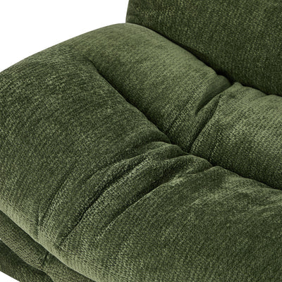 SOF-SONY-CH-GN-AB Oikiture 3 Seater Sofa Bed Recliner Lounge Couch Convertible Chenille Green Beds