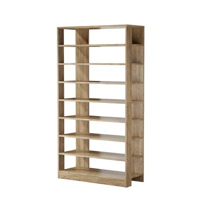SS-BD-8S-WD Oikiture Shoe Rack 9 Tiers Shelf Storage Cabinet Organiser 54 Pairs Natural