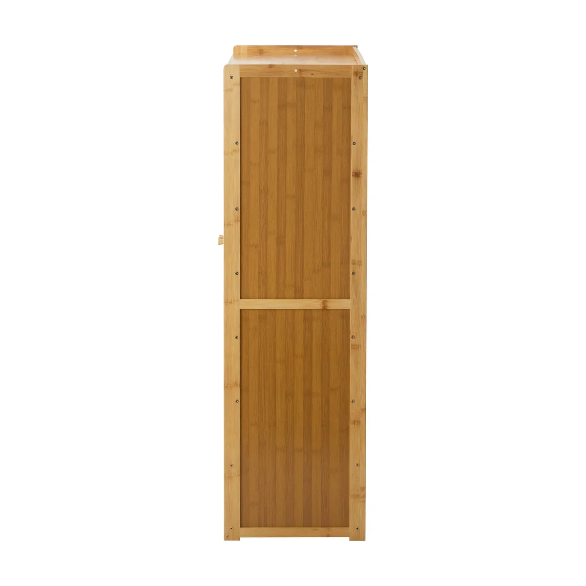 SS-BM-RTN-3D-WD Oikiture Brand New Shoe Cabinet with 3 Rattan Doors 6 Shelves