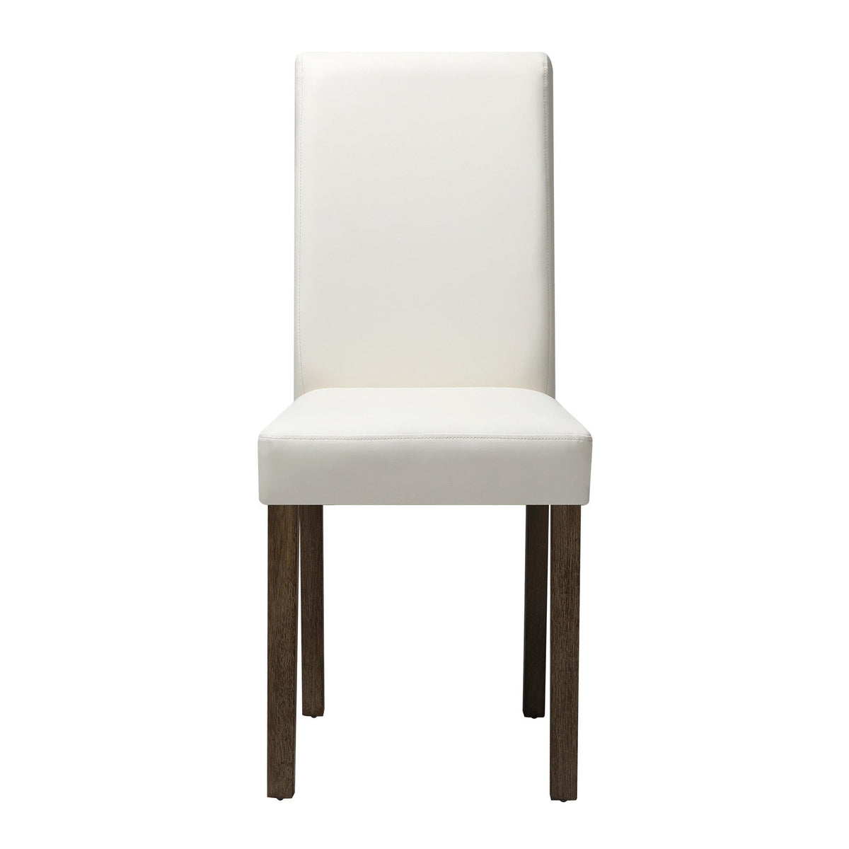 DCH-LORA-BG-2PC Living Fusion Argerich Faux Leather Dining Chairs Beige (Set of 2)