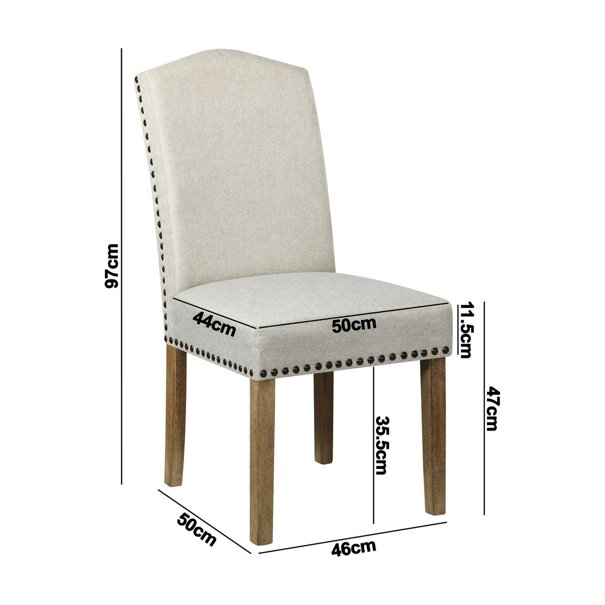 DCH-KARL-BG-2PC Ulysses Dining Chairs (Set of 2)