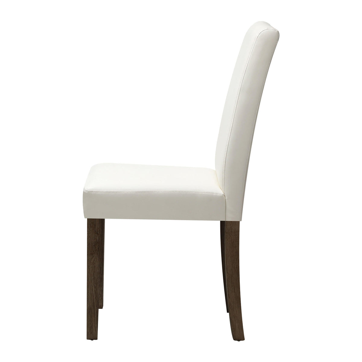 DCH-LORA-BG-2PC Living Fusion Argerich Faux Leather Dining Chairs Beige (Set of 2)