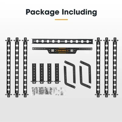 SH-TUBE-RACK-UNI San Hima Universal Ute Tub Rack 3mm Powder Coated Steel Adjustable Height Width