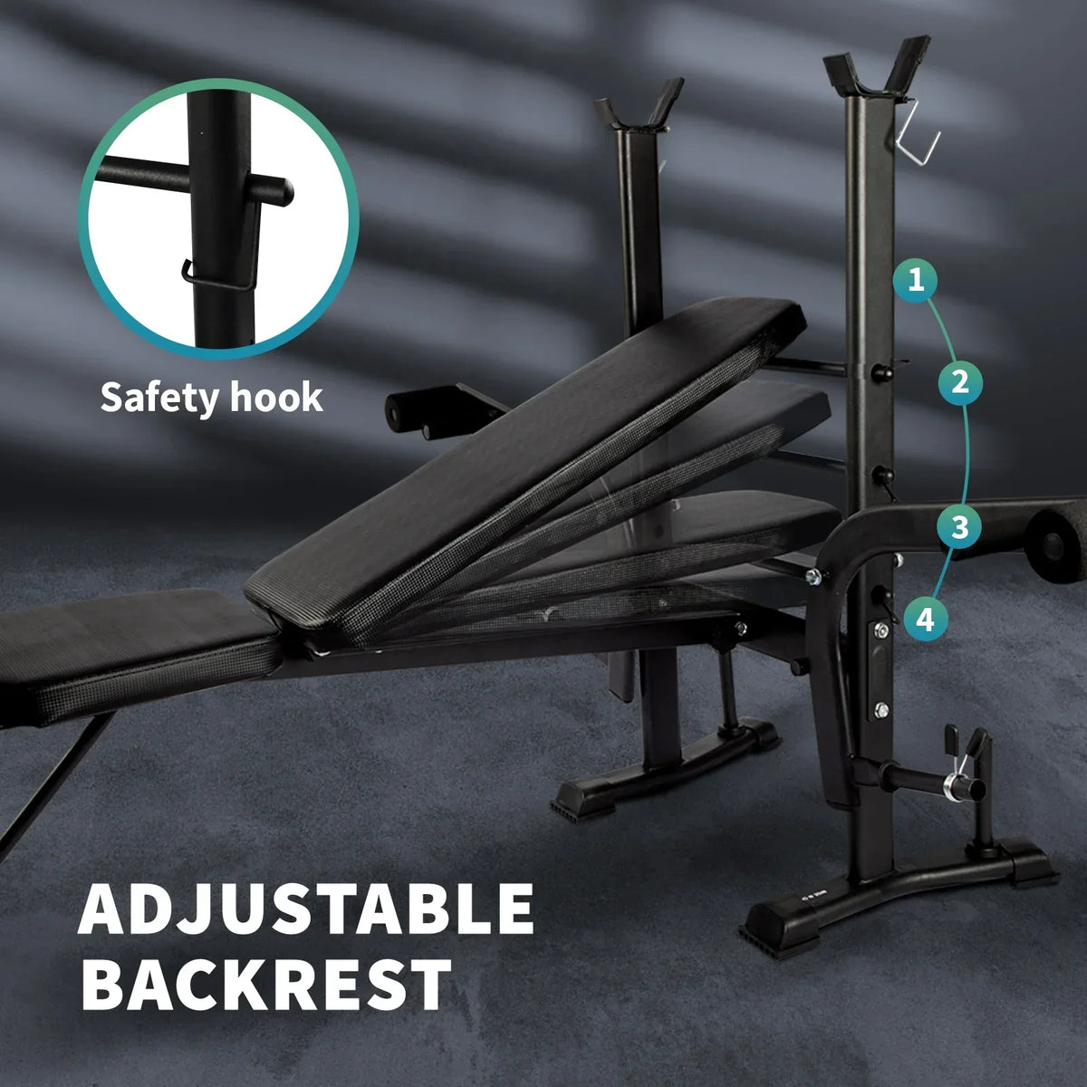 WB-A1-M Finex Bench Press Weight Bench 8in1 Multi-Station Fitness Home Gym Equipment