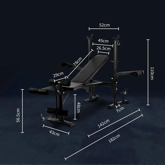 WB-A1-M Finex Bench Press Weight Bench 8in1 Multi-Station Fitness Home Gym Equipment