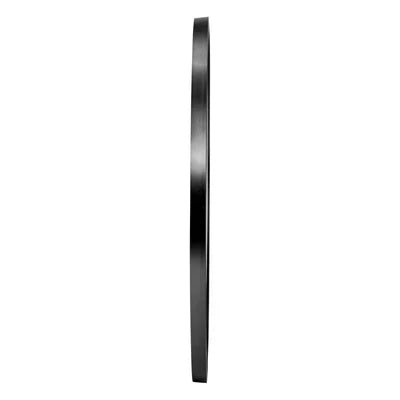 WM-ROUND-50-BK Oikiture Wall Mirrors Round Makeup Mirror Vanity Home Decor 50cm Black Bedroom