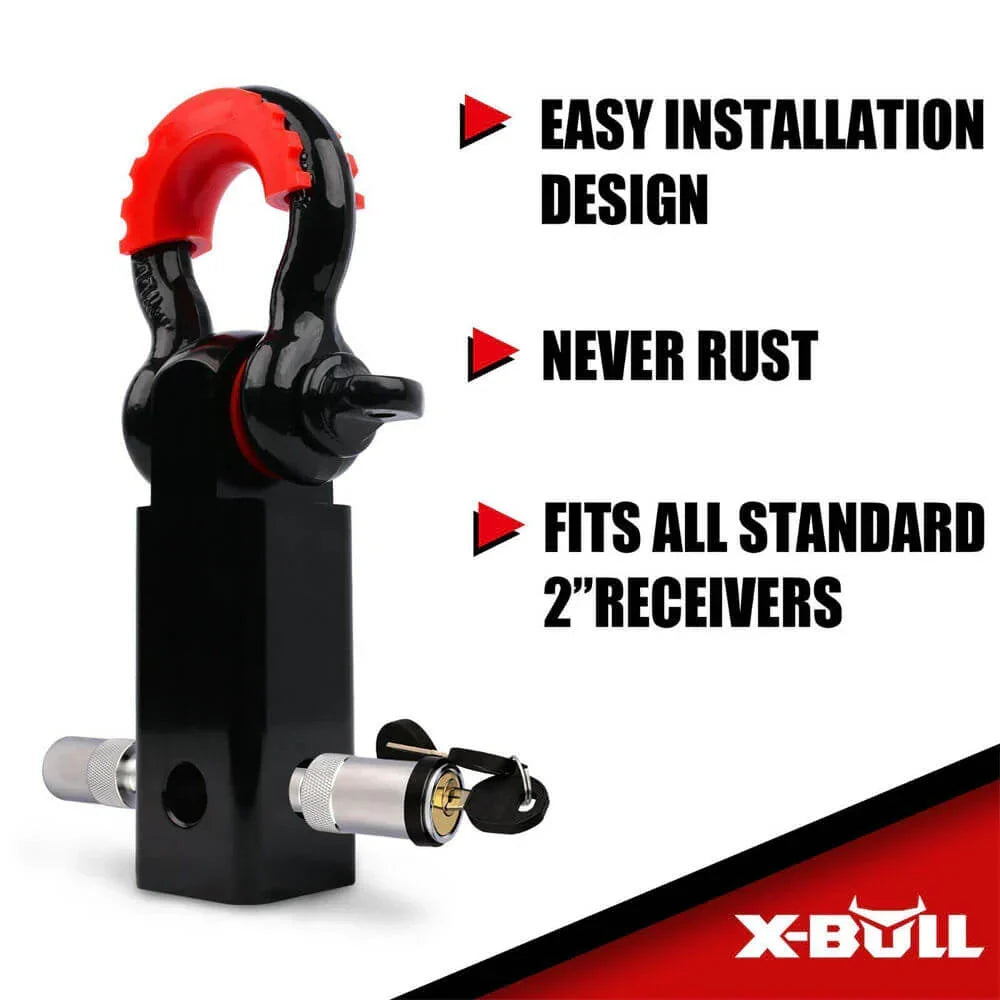 AUEB-XBRK011 X-Bull 11 Piece 4WD Off Road Snatch Strap Winch Recovery Kit