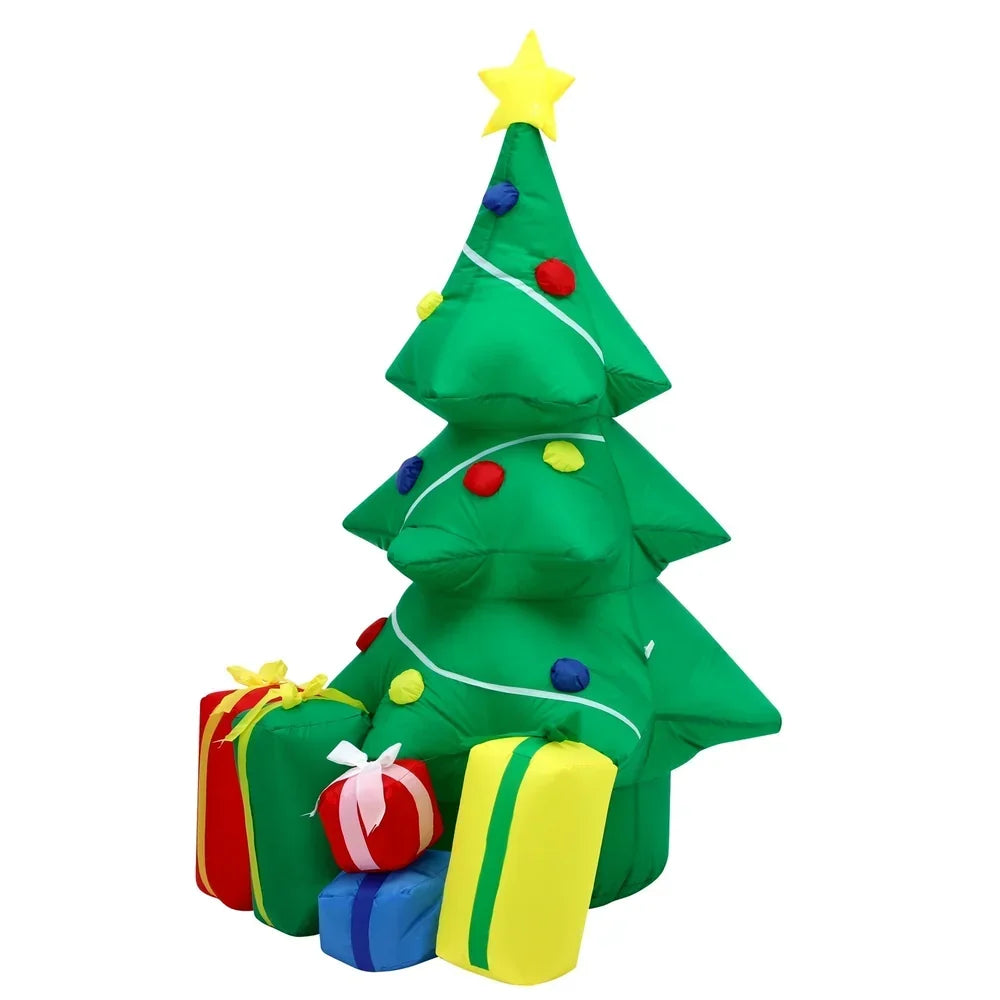 XMAS-INF-TREE-150Tinseltown Christmas Inflatable Tree Gifts 1.5M Xmas Decorations LED Lights Outdoor