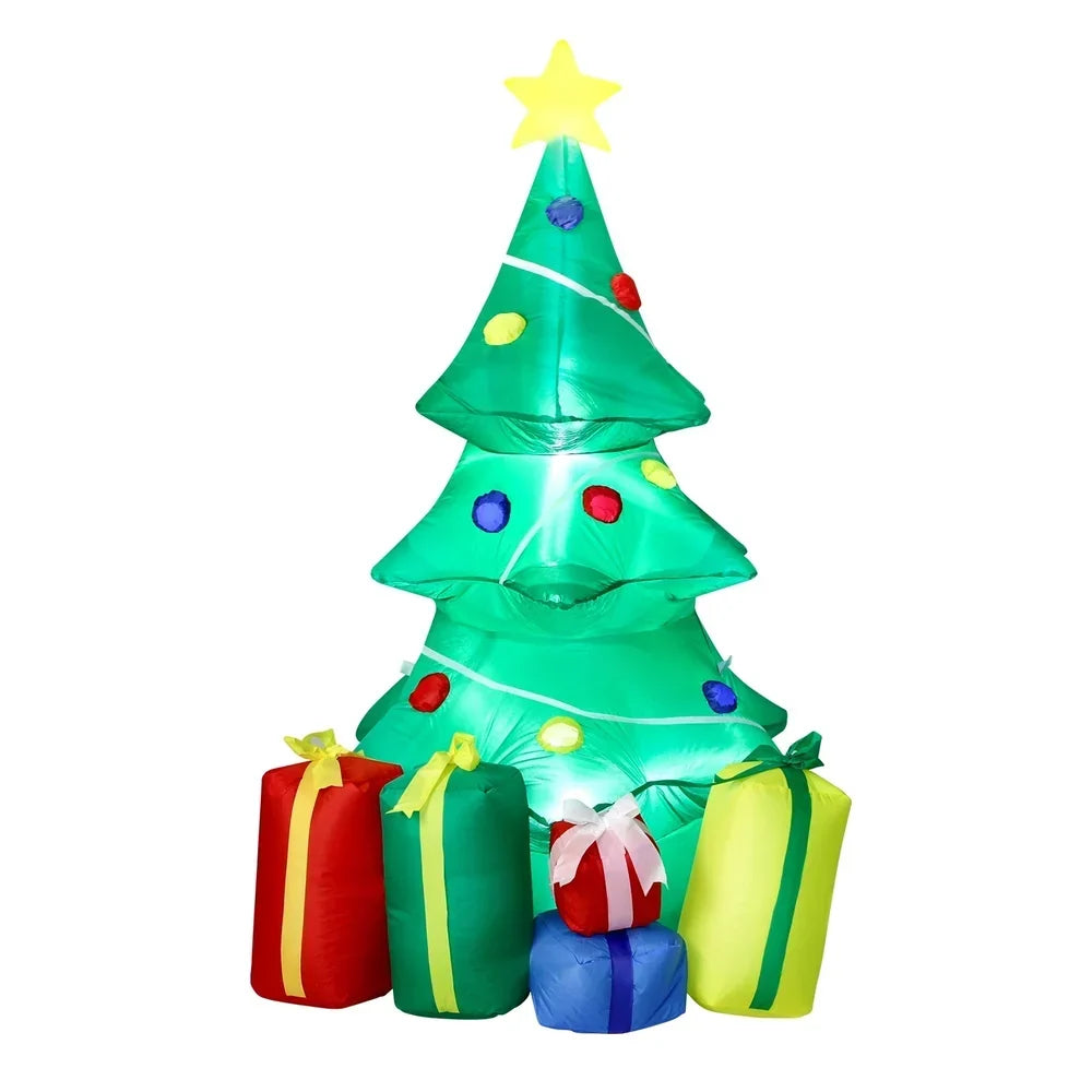 XMAS-INF-TREE-150Tinseltown Christmas Inflatable Tree Gifts 1.5M Xmas Decorations LED Lights Outdoor