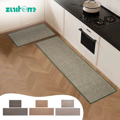 ZU-BF2013-2PK-BK ZUNI 2PCS Kitchen Rugs Mats Non Slip Anti Fatigue for Kitchen Floor Home Black